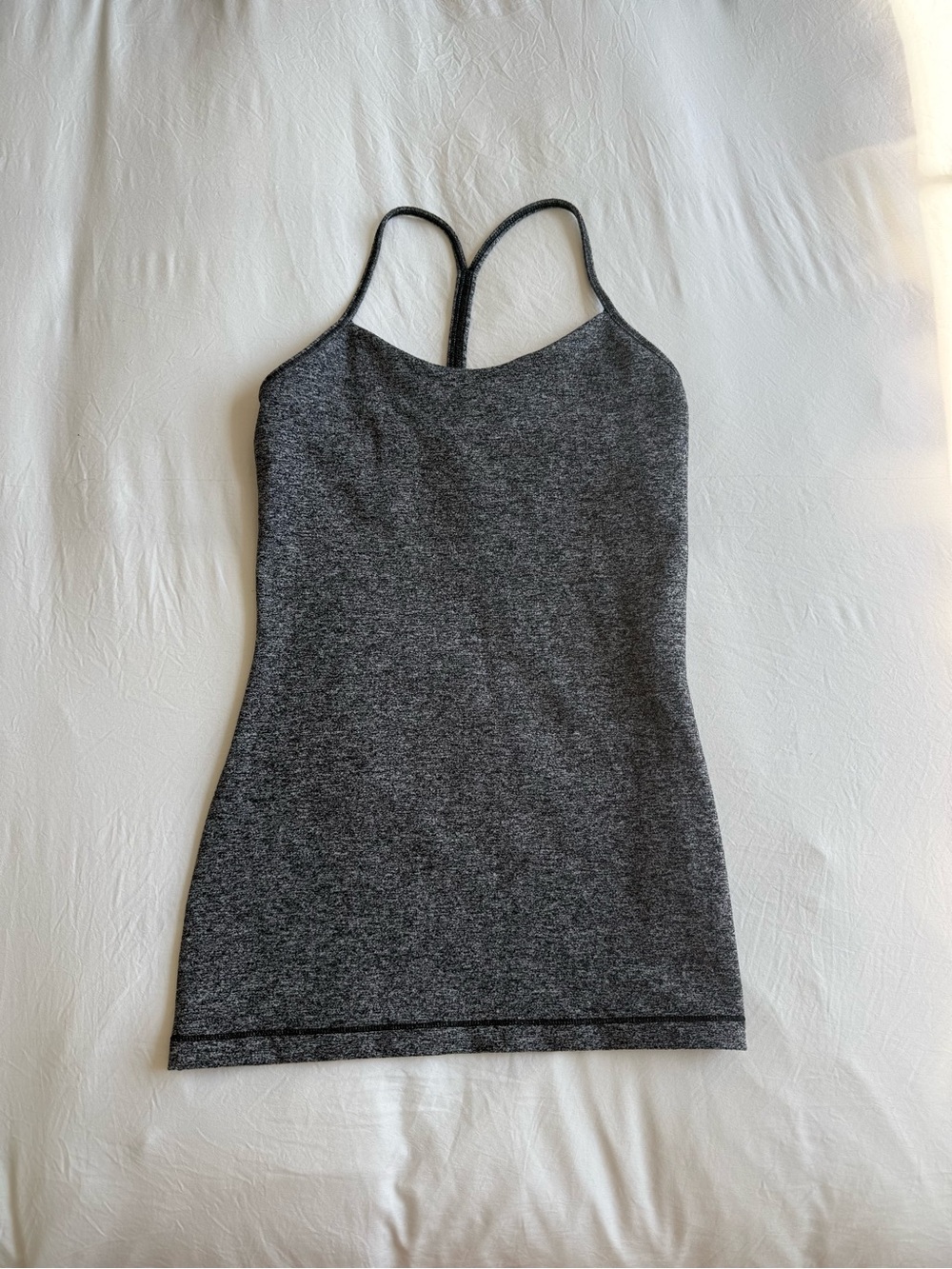 Lululemon Heather Grey Workout Tank Top